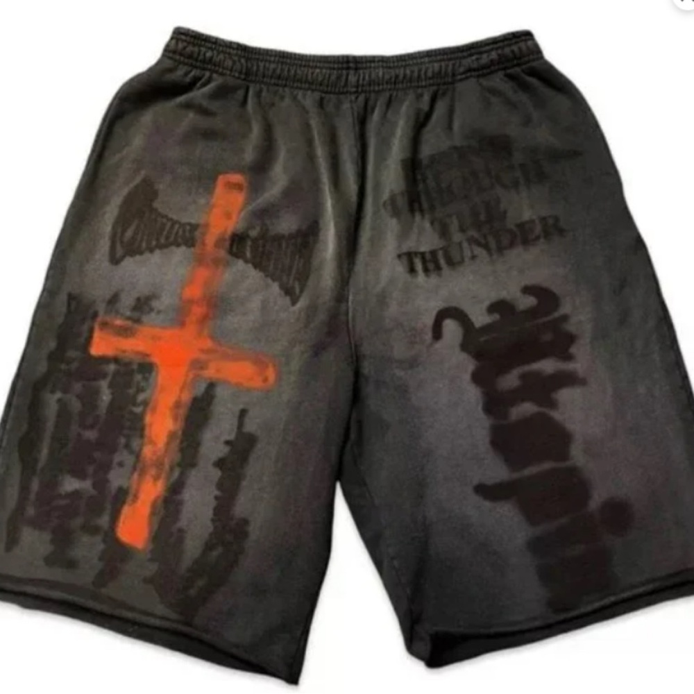 Travis Scott Utopia London UK Cross Sweatshorts